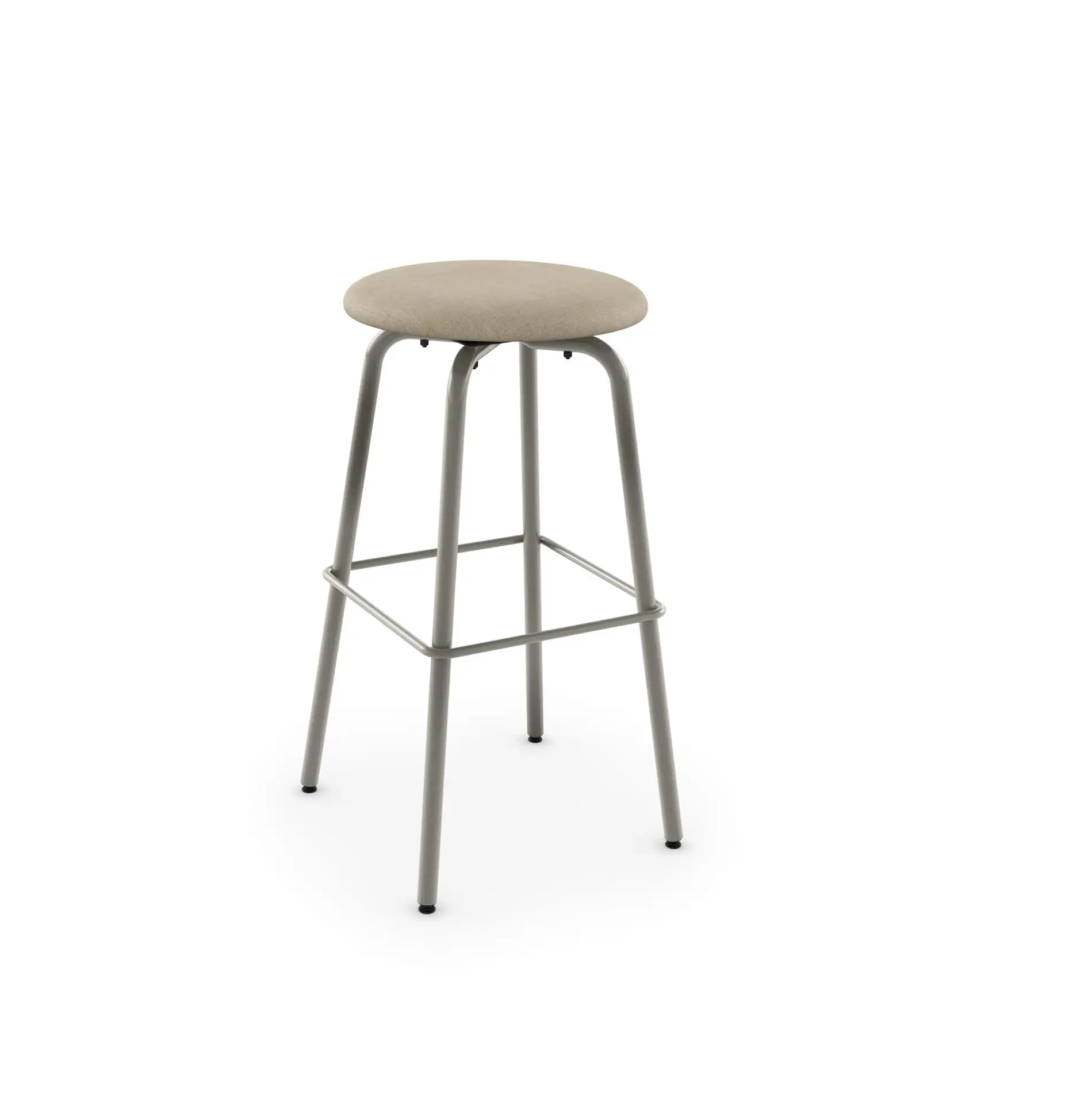 Button Swivel Stool w/Fabric Seat by Amisco - image 1