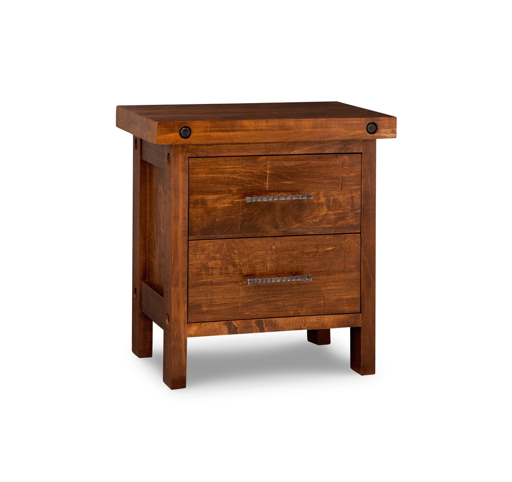 Rafters 2 Drawer Nightstand by Handstone