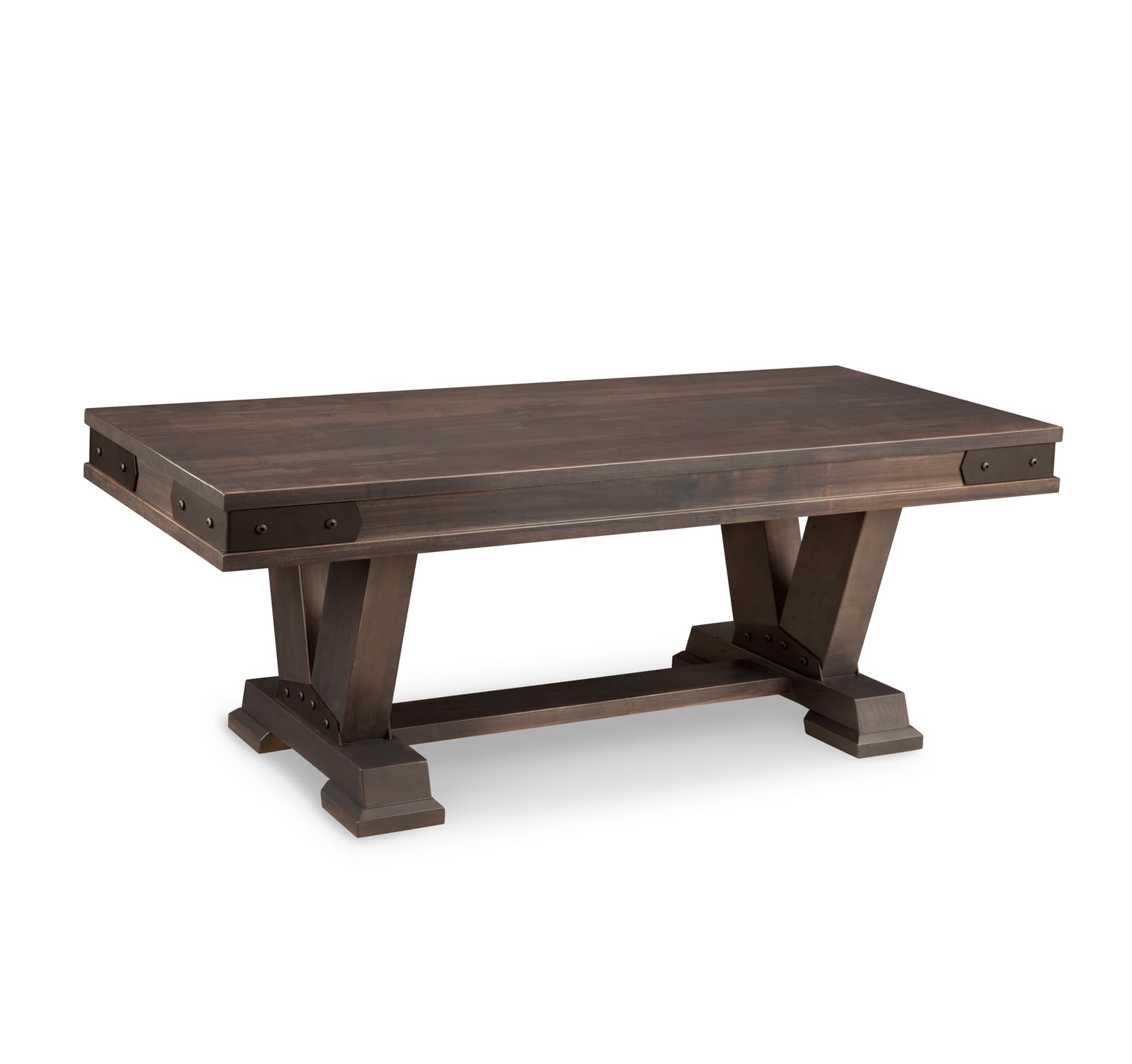 Chattanooga 72" Pedestal Bench w/Wood Seat by Handstone
