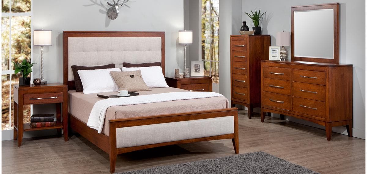Catalina Fabric Upholstered Bed w/Low Footboard by Handstone
