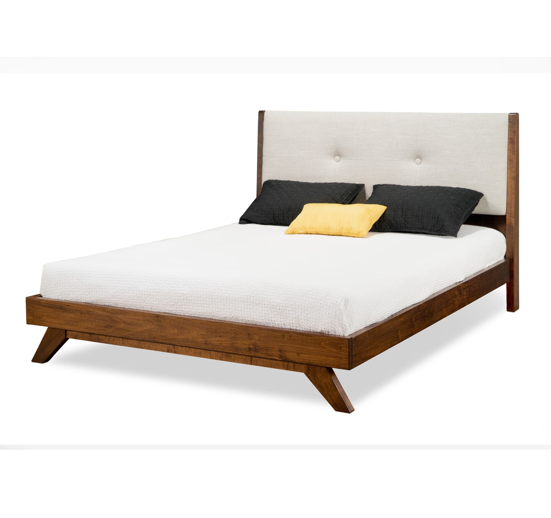 Tribeca Bed w/Wraparound Footboard & Fabric Headboard