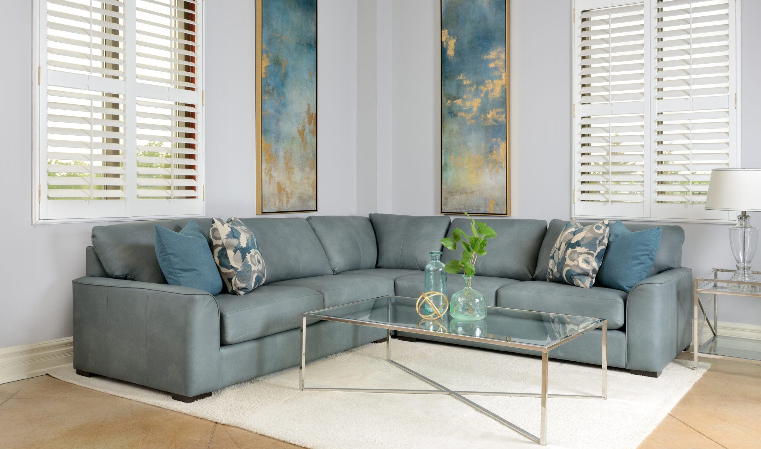 3786 Leather Sectional by Decor-Rest - image 1