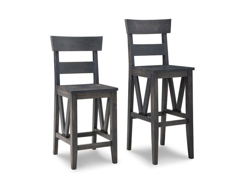 Chattanooga Counter Stools w/Wood Seat by Handstone