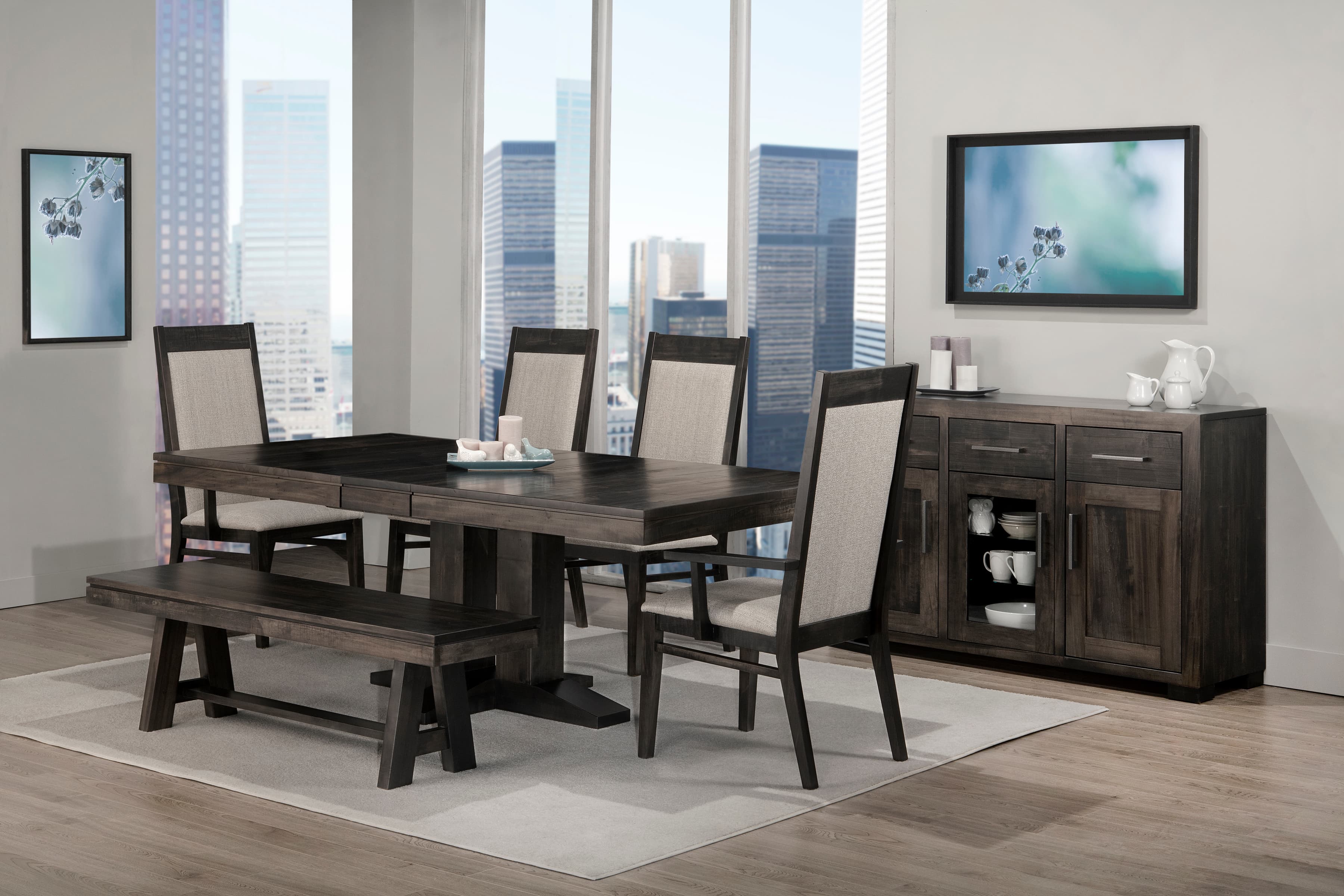 Steel City Dining Table by Handstone
