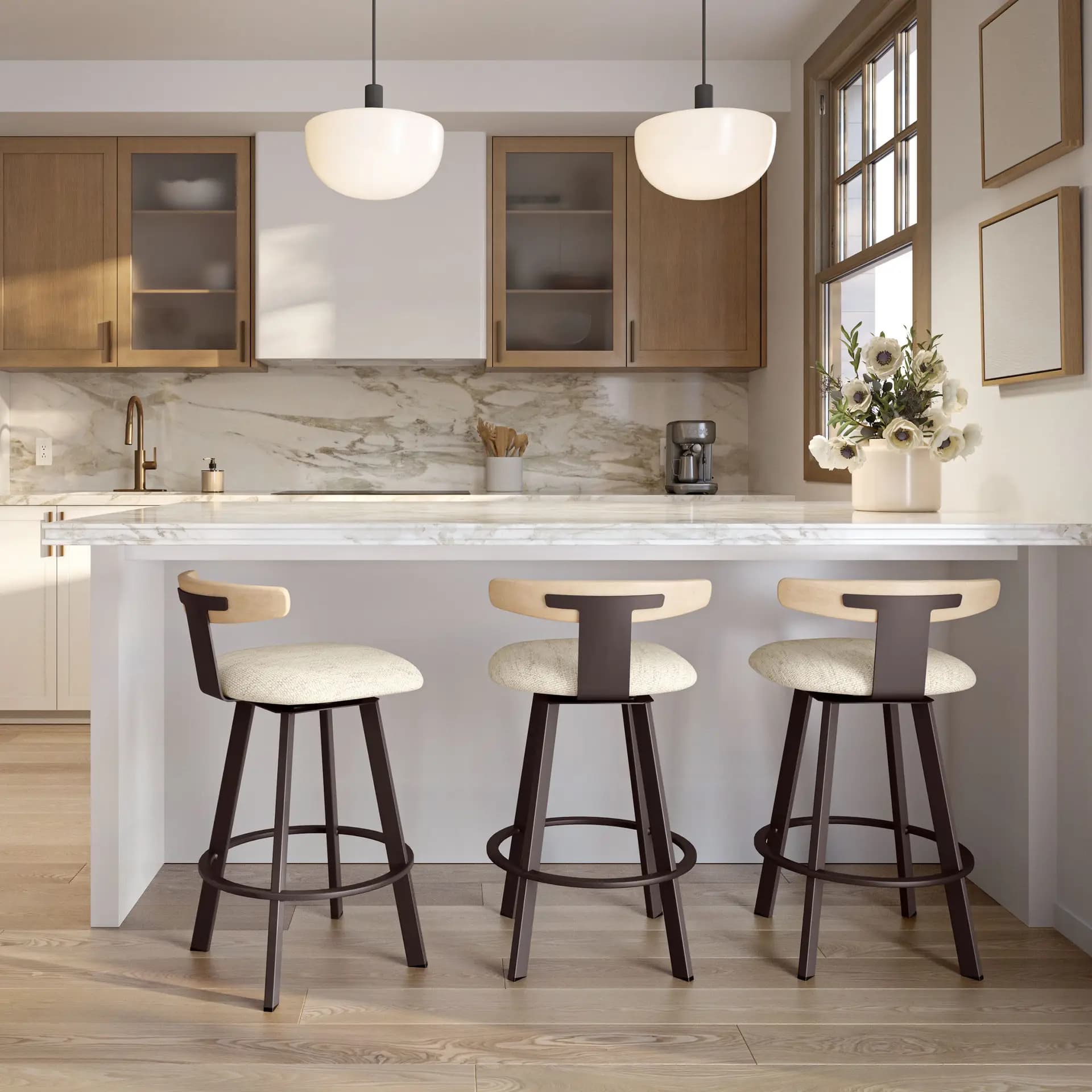 Asher Swivel Stool by Amisco - image 2