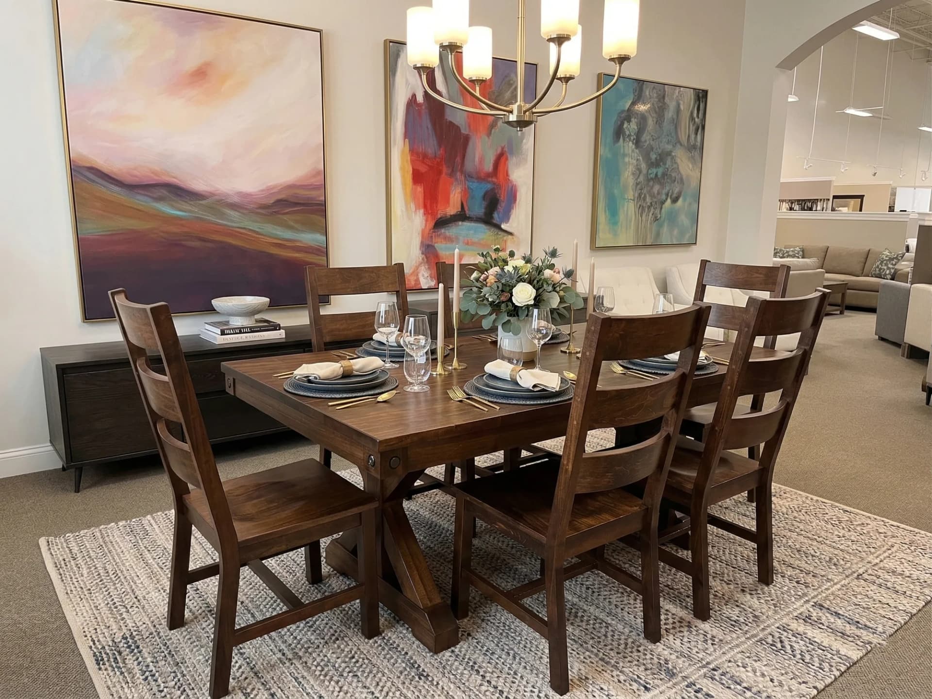Rafters Dining Room Set by Handstone - image 1