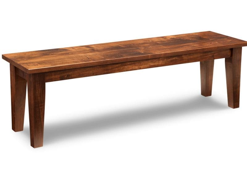 Glengarry 60" Leg Bench w/Wood Seat by Handstone