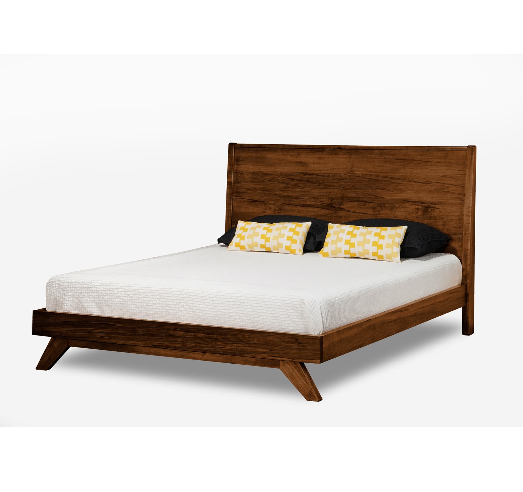 Tribeca Bed w/Wraparound Footboard & Wood Headboard by Handstone