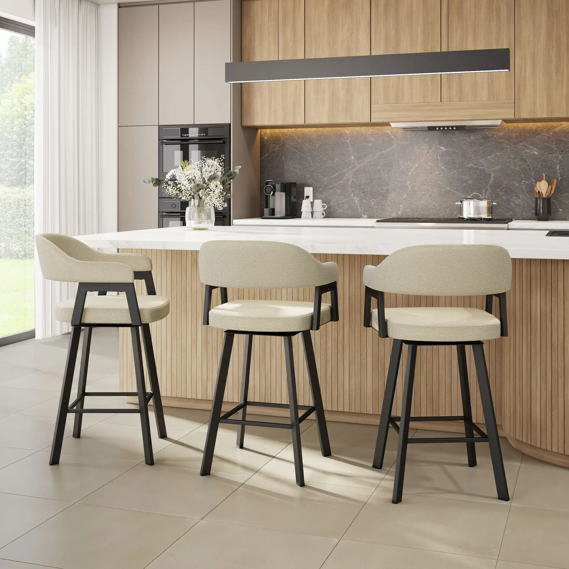Carmen Swivel Stool by Amisco - image 2