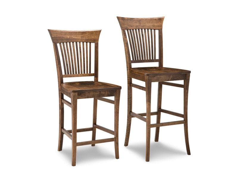 Stockholm Counter Stools w/Wood Seat by Handstone