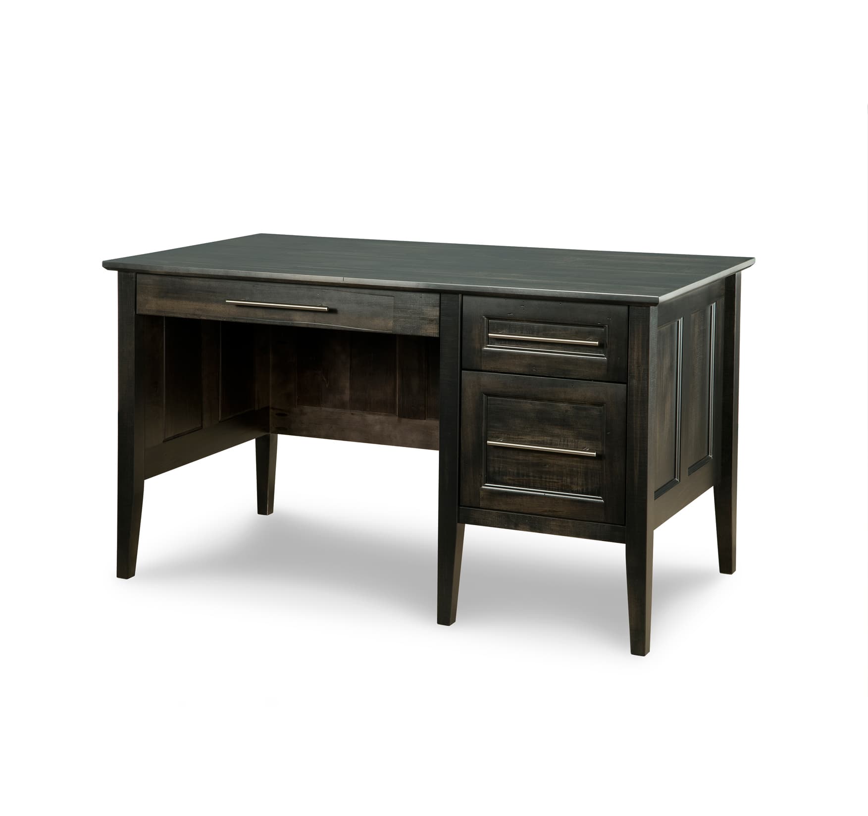 Stockholm Single Pedestal Desk by Handstone