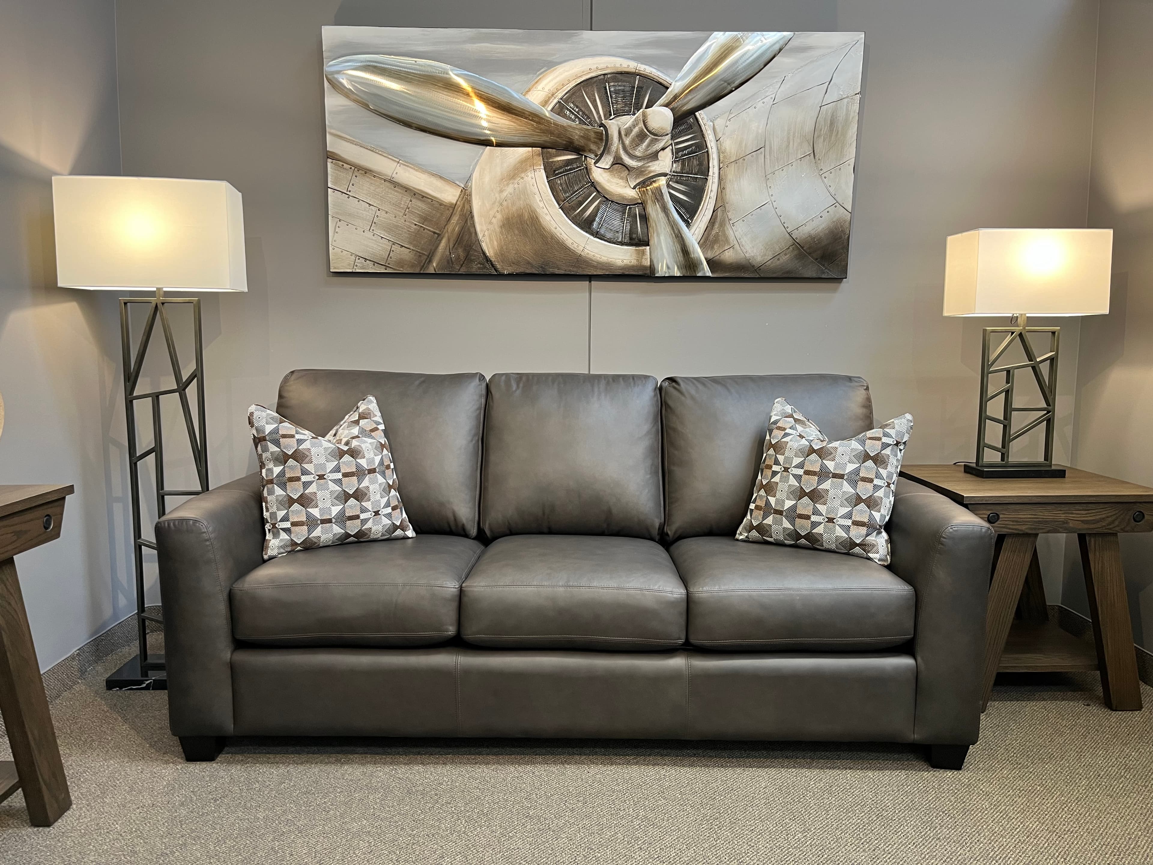 3968 Leather Sofa by Decor-Rest