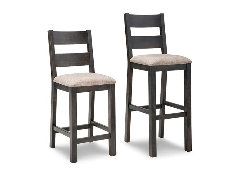 Rafters Counter Stools w/Fabric Seat by Handstone