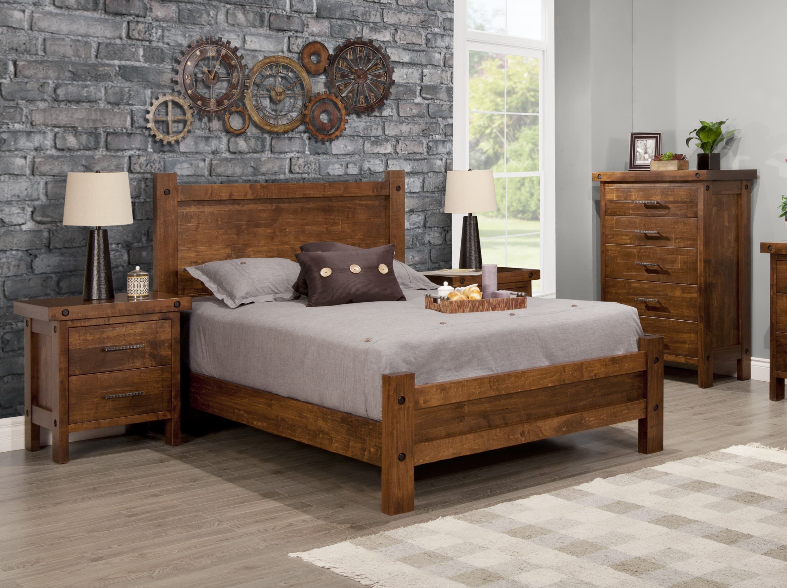 Rafters Bed w/Low Footboard by Handstone