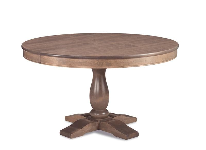 54" Round Monticello Dining Table w/Extensions by Handstone