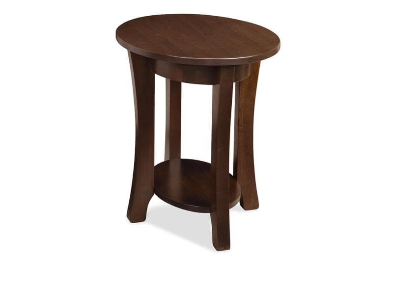 Yorkshire Oval End Table by Handstone