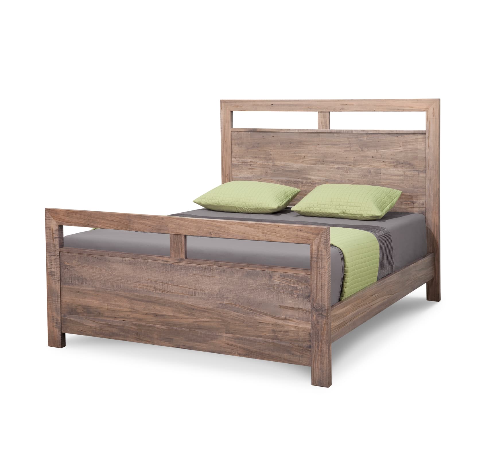 Steel City Bed w/High Footboard by Handstone