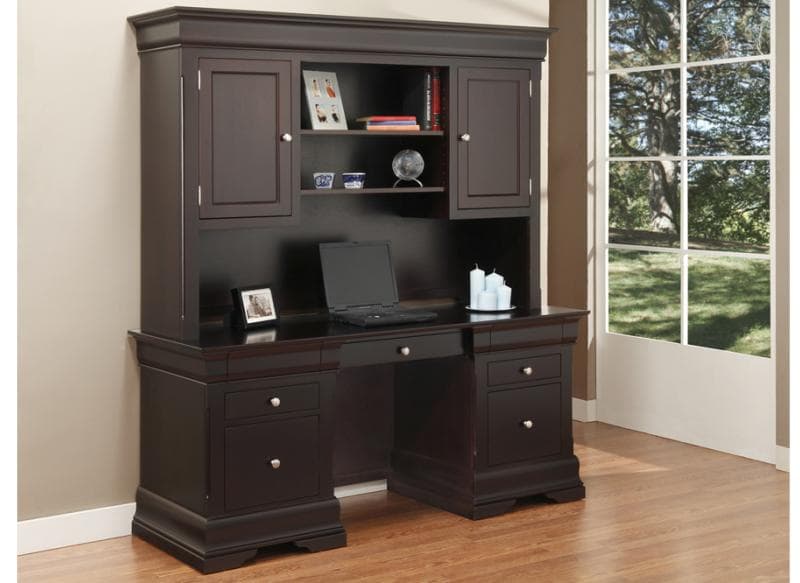 Phillipe Computer Desk w/Hutch by Handstone