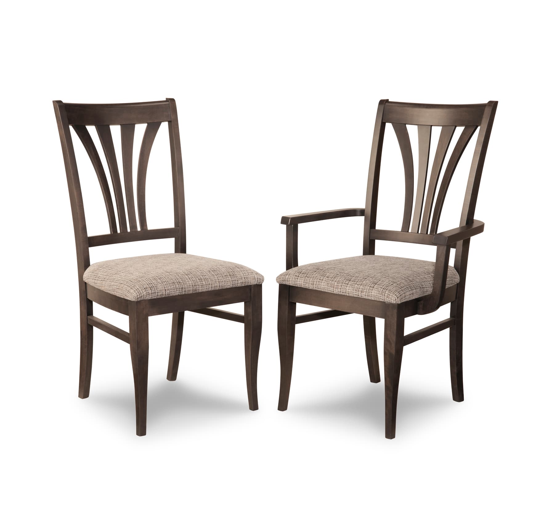 Verona Dining Chairs w/Fabric Seat by Handstone