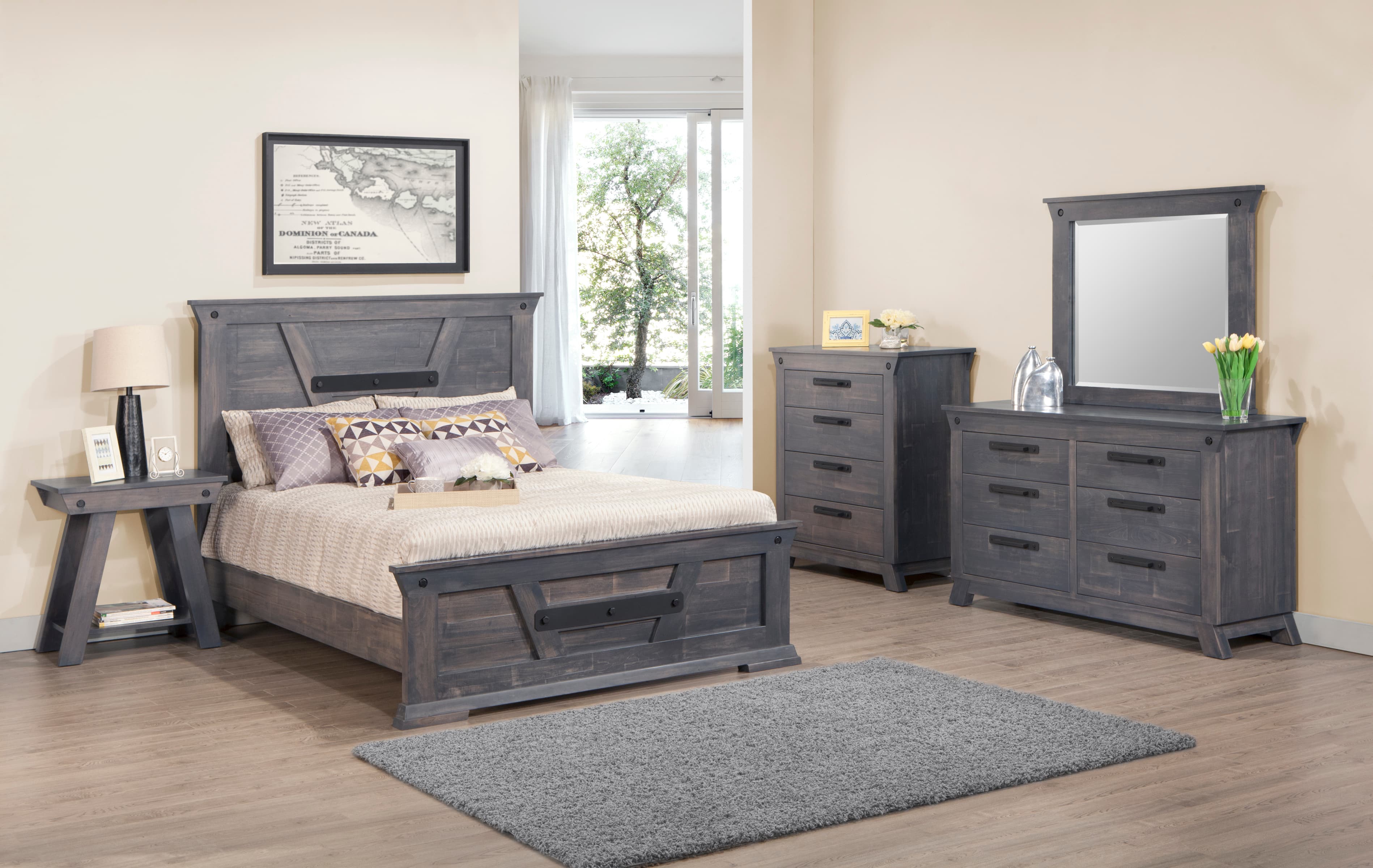 Algoma Bed w/Low Footboard by Handstone
