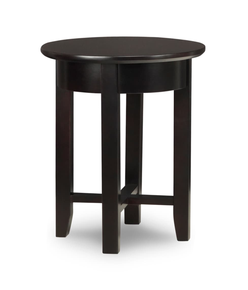 Demi-Lune Round Chairside Table by Handstone