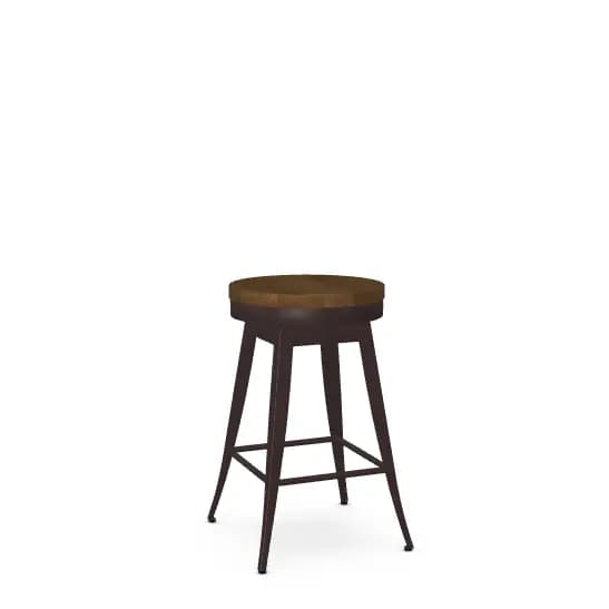 Grace Swivel Stool w/Wood Seat by Amisco - image 1