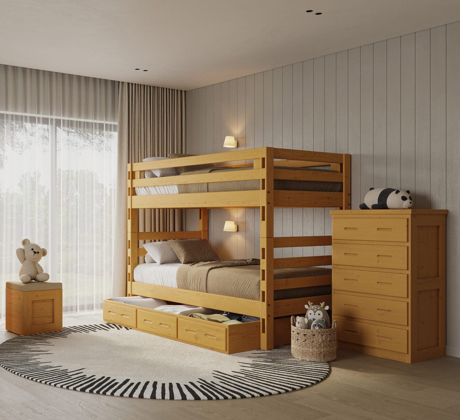 Ladder End Bunk Bed by Crate Designs - image 1