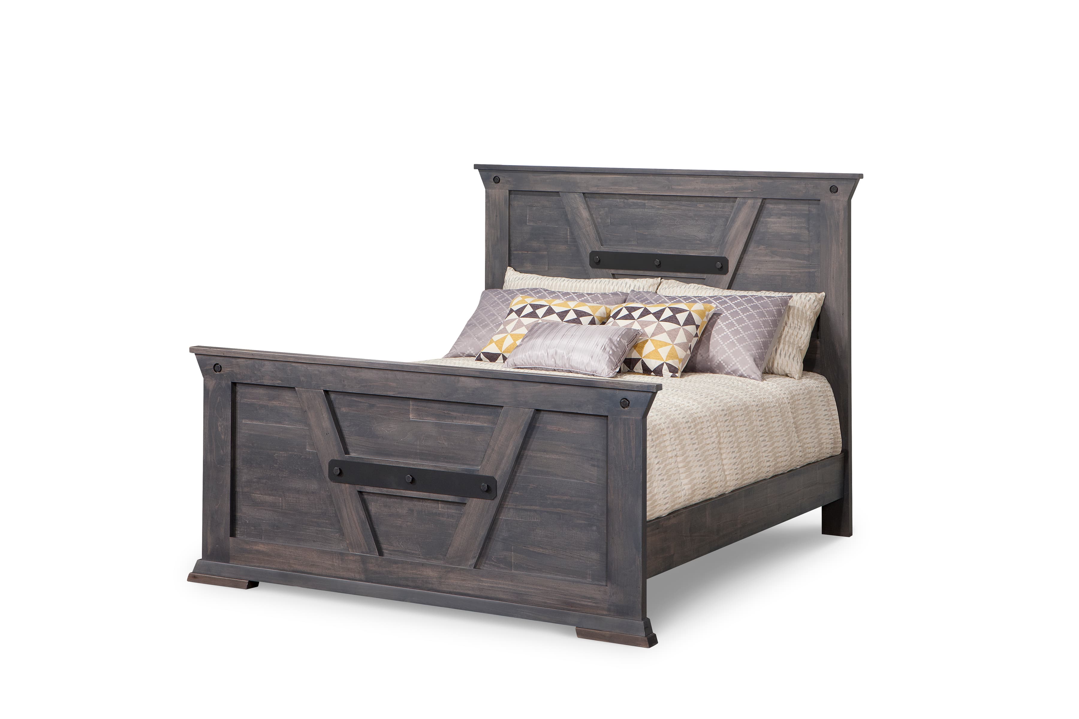 Algoma Bed w/High Footboard by Handstone