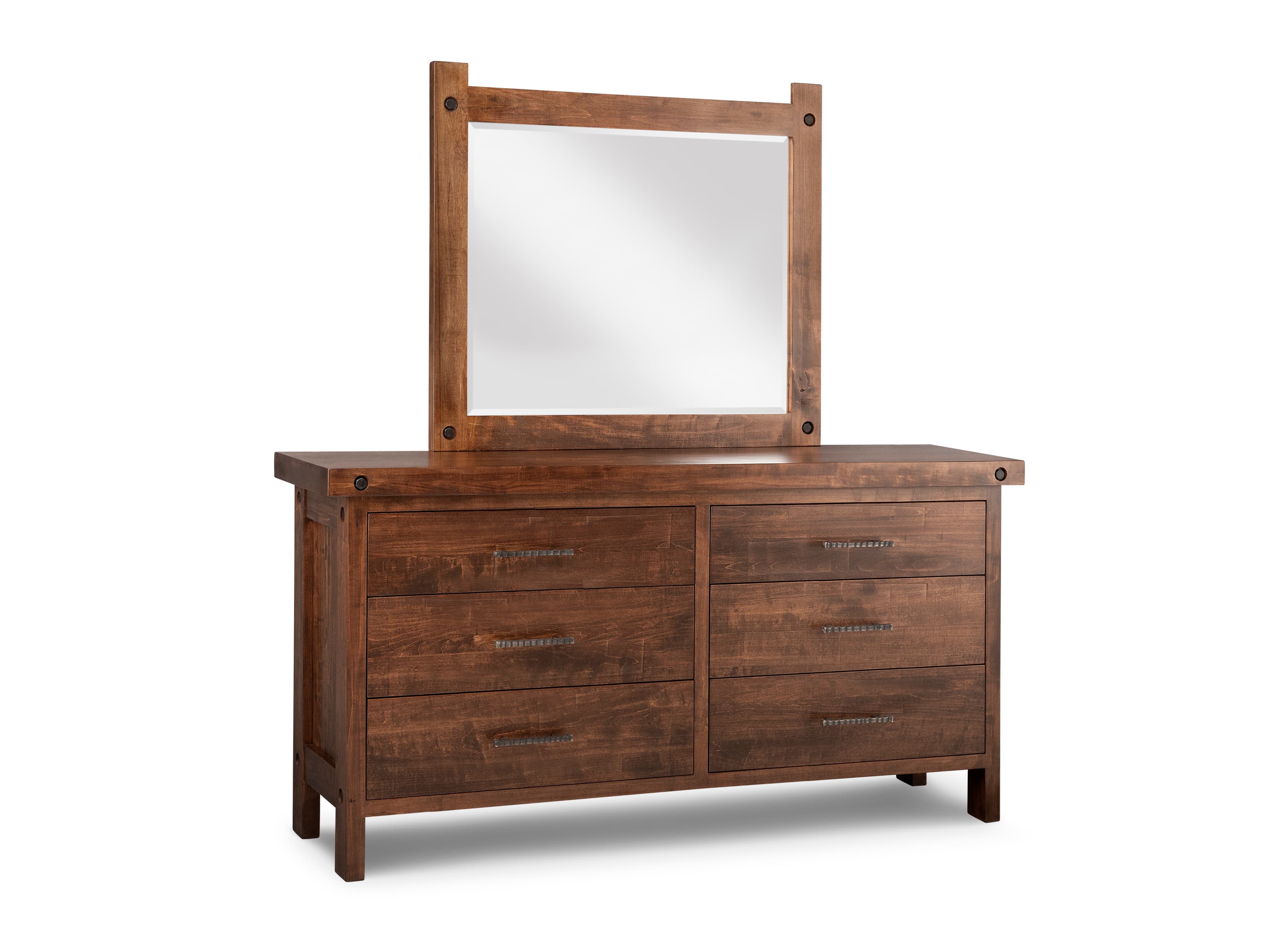 Rafters 6 Drawers Long Dresser by Handstone