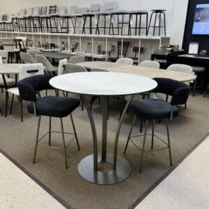 Dalia Counter Height Table & Enya Stools by Amisco