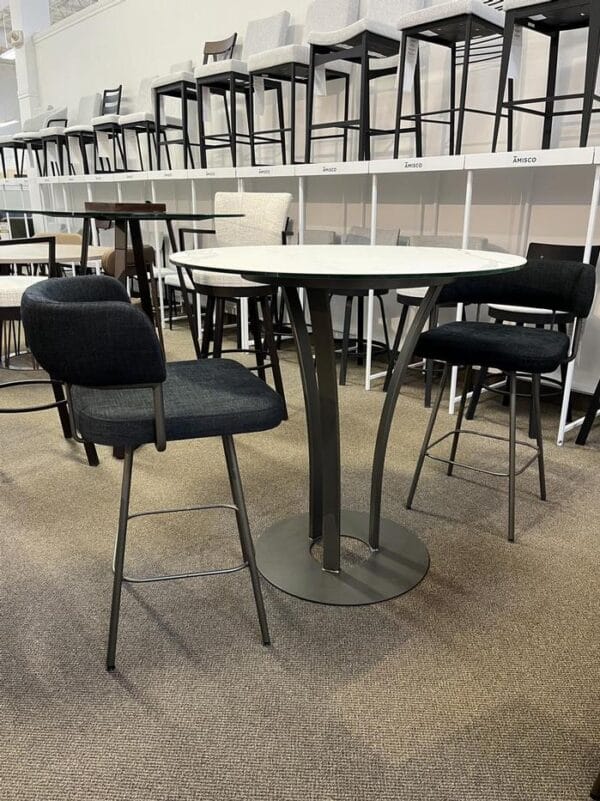 Dalia Counter Height Table & Enya Stools by Amisco - Image 2