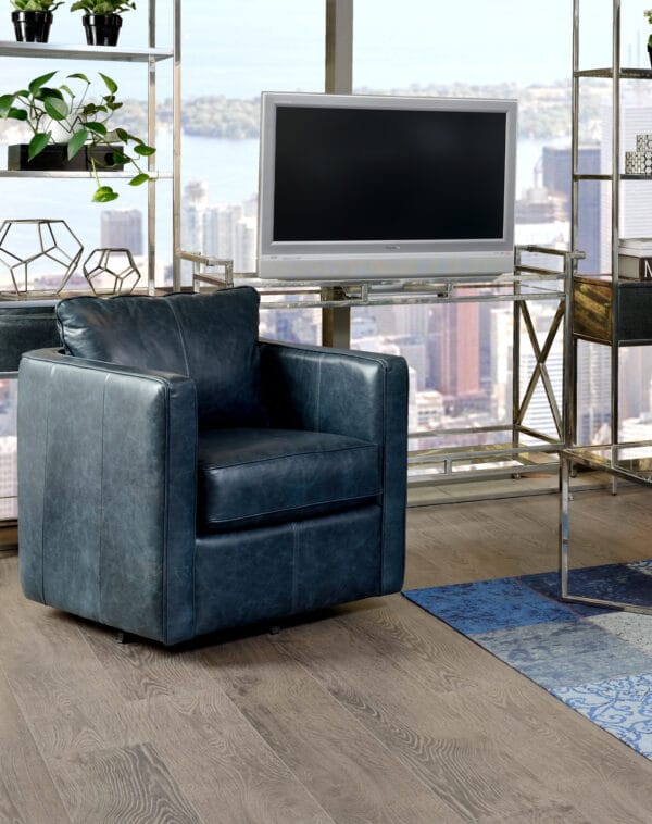 3050 Leather Swivel Chair by Decor-Rest - Image 2