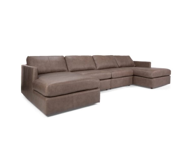 3068 Leather Sectional by Decor-Rest