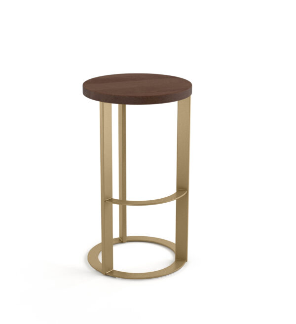 Allegro Stool w/Wood Seat by Amisco