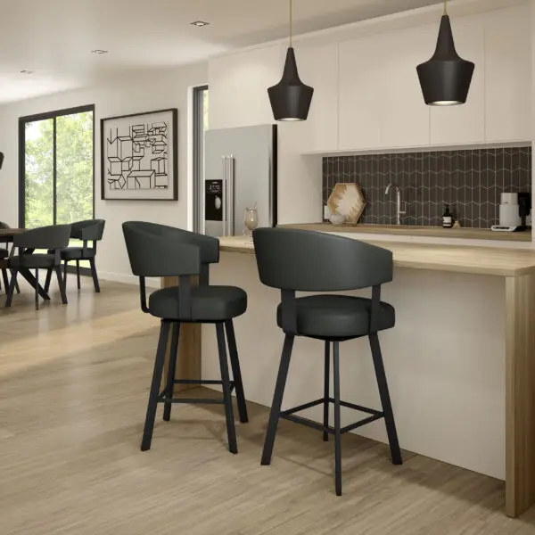 Grissom Swivel Stool by Amisco - Image 3