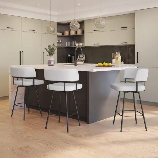 Enya Swivel Stool by Amisco - Image 2
