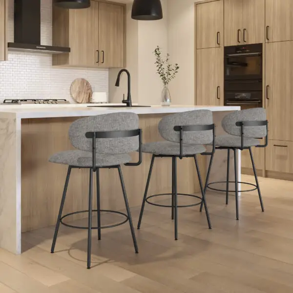 Wyatt Swivel Stool by Amisco - Image 3