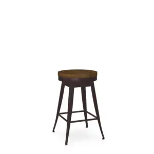 Grace Swivel Stool w/Wood Seat by Amisco