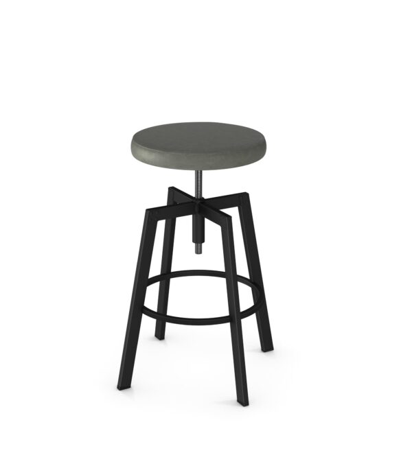 Architect Screw Swivel Stool w/Fabric Seat by Amisco