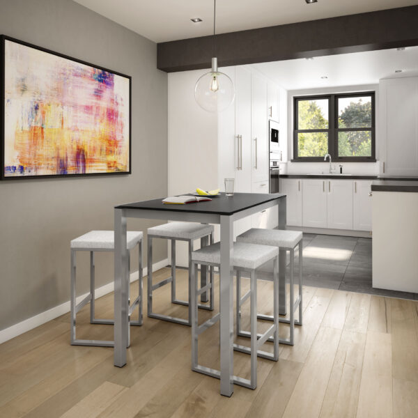 Aaron Stool w/Fabric Seat by Amisco - Image 2