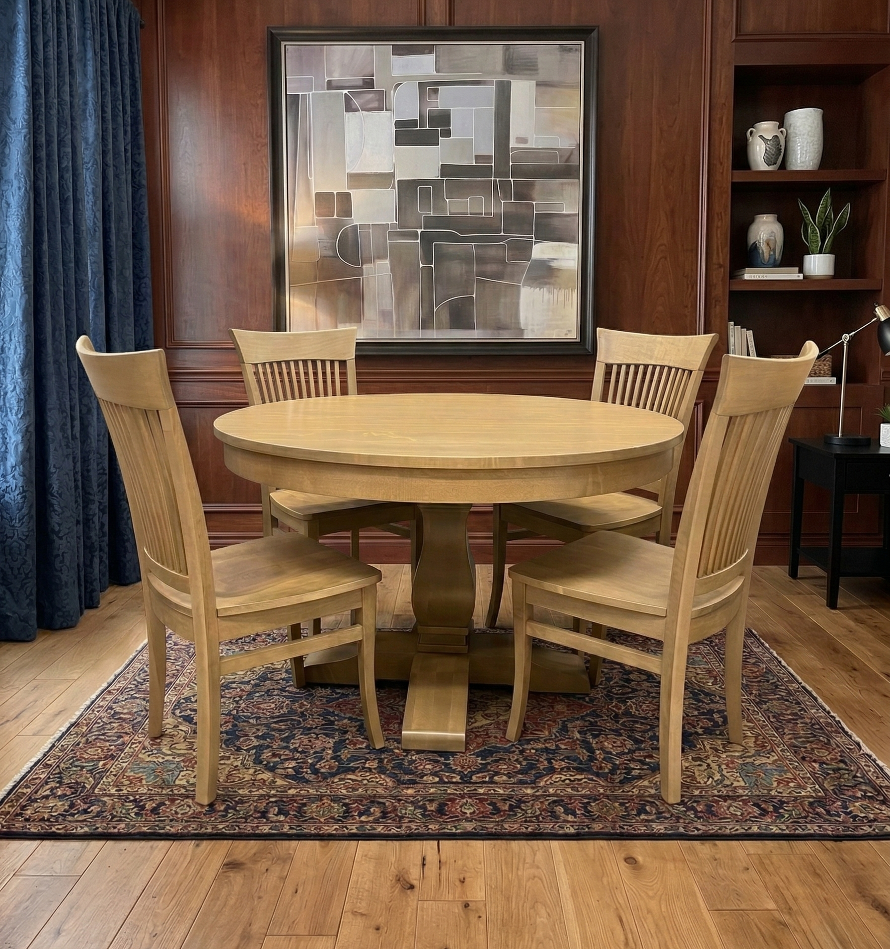 48" Round Cumberland & Stockholm Dining Set by Handstone