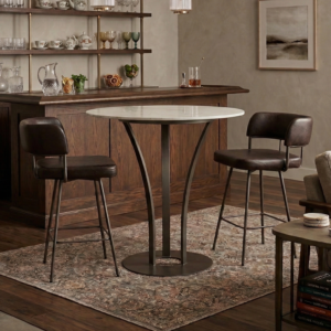 Dalia Counter Height Table & Enya Stools by Amisco