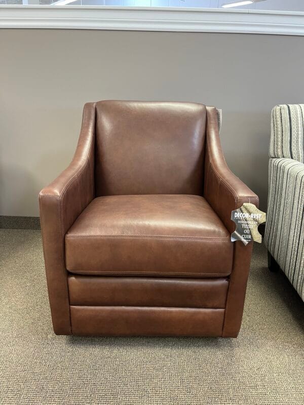 3443 Leather Swivel Chair by Decor-Rest - Image 2
