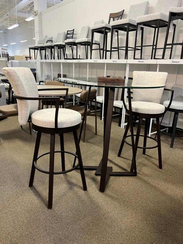 Dirk Round Bar Height Table by Amisco