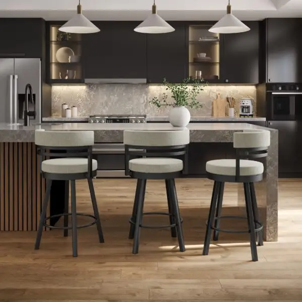 Ronny Swivel Stool by Amisco - Image 3
