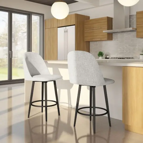 Zahra Swivel Stool by Amisco - Image 3