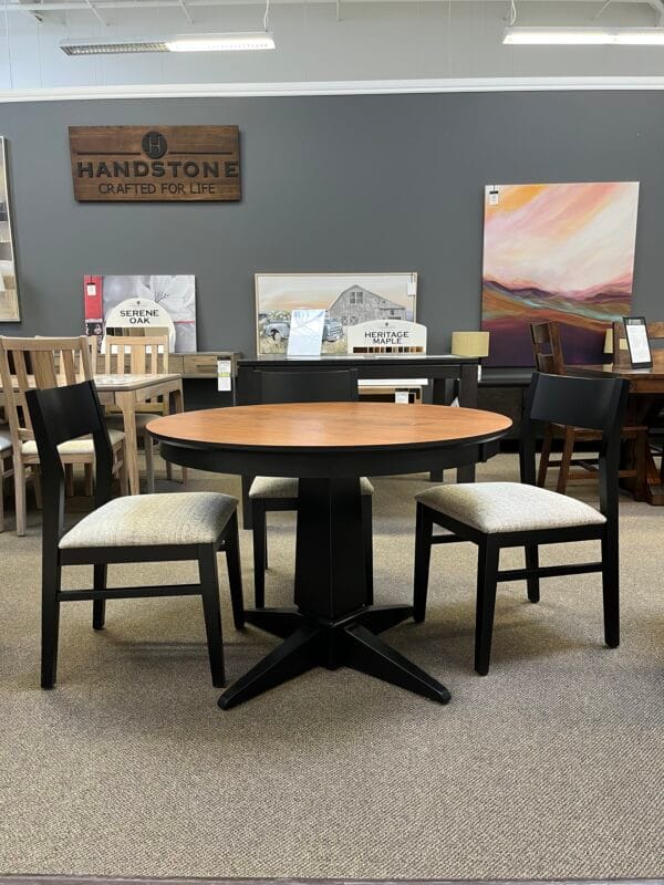 42" Round Dining Set by Handstone & Wroxeter - Image 5