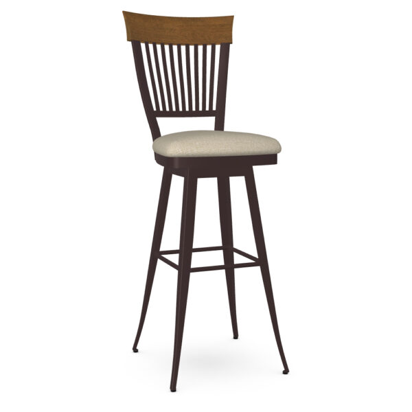 Annabelle Swivel Stool w/Fabric Seat by Amisco