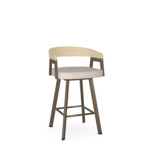 Carmela Swivel Stool by Amisco