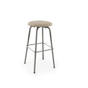 Button Swivel Stool w/Fabric Seat by Amisco